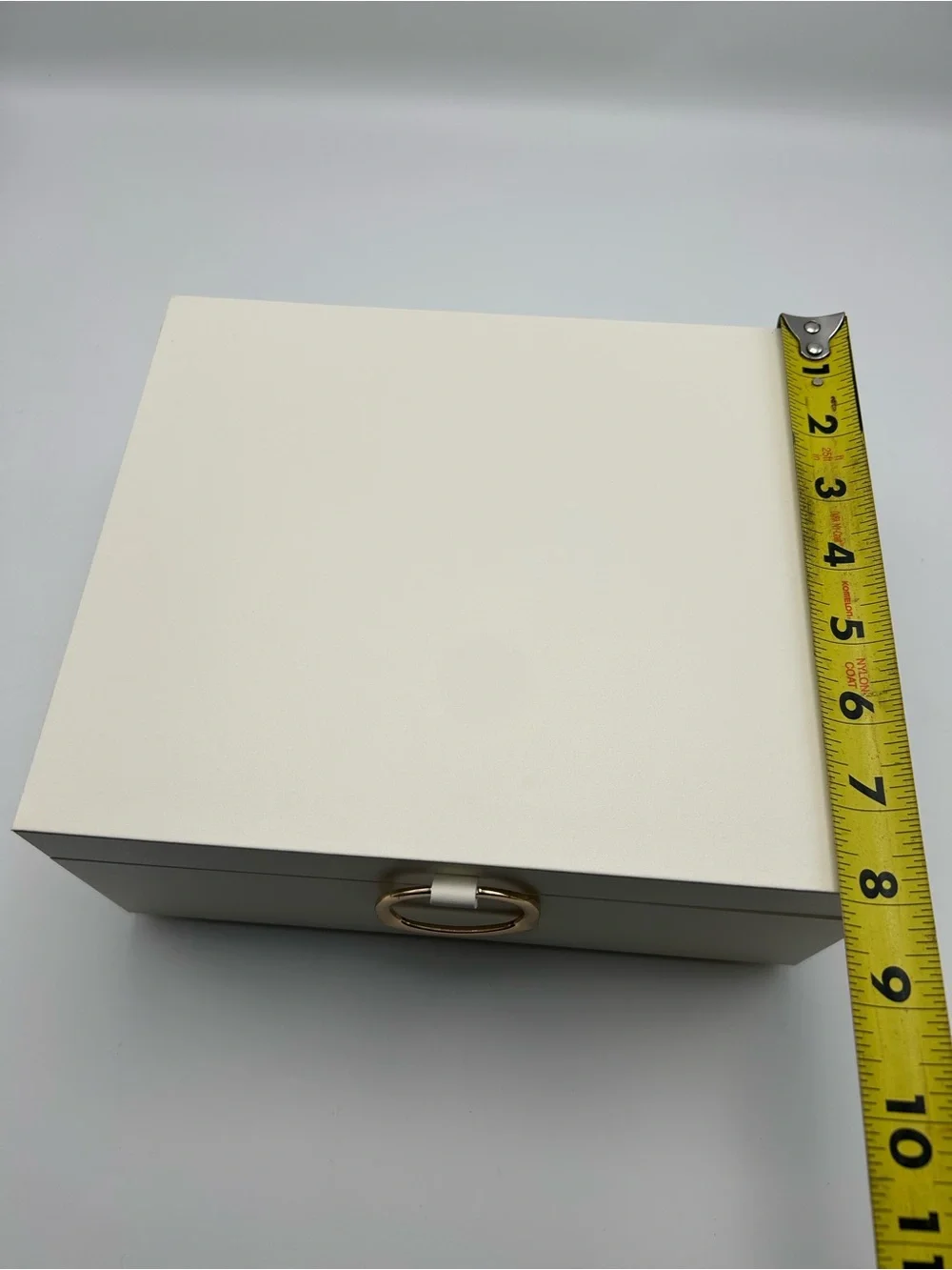 Sonoma Cream Jewelry Organizer Box with Taupe Interior